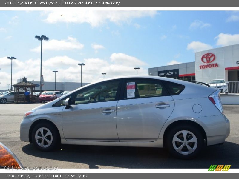 Classic Silver Metallic / Misty Gray 2013 Toyota Prius Two Hybrid