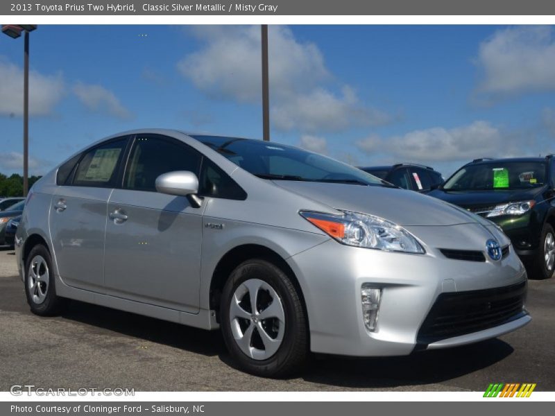Classic Silver Metallic / Misty Gray 2013 Toyota Prius Two Hybrid