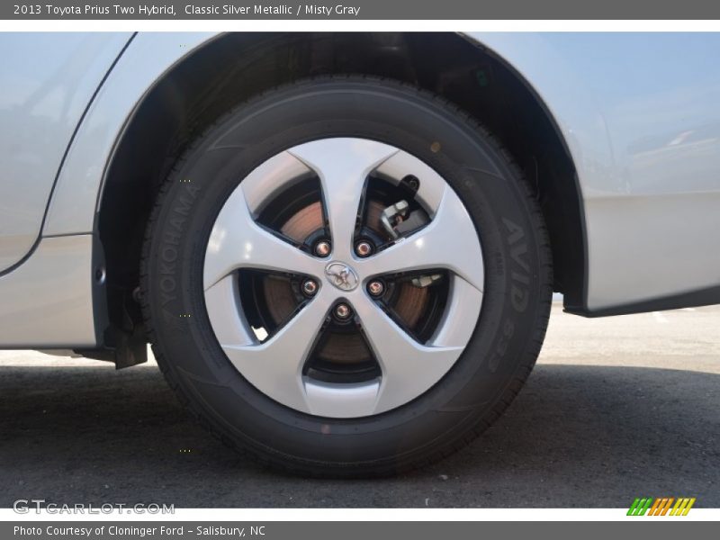 Classic Silver Metallic / Misty Gray 2013 Toyota Prius Two Hybrid