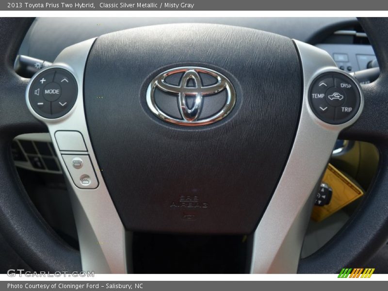 Classic Silver Metallic / Misty Gray 2013 Toyota Prius Two Hybrid