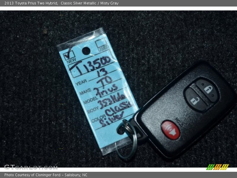 Classic Silver Metallic / Misty Gray 2013 Toyota Prius Two Hybrid