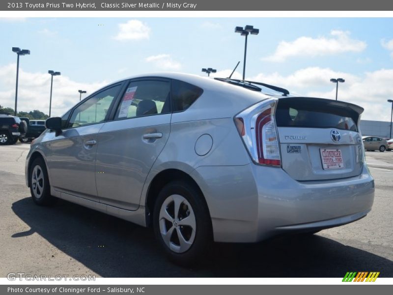 Classic Silver Metallic / Misty Gray 2013 Toyota Prius Two Hybrid