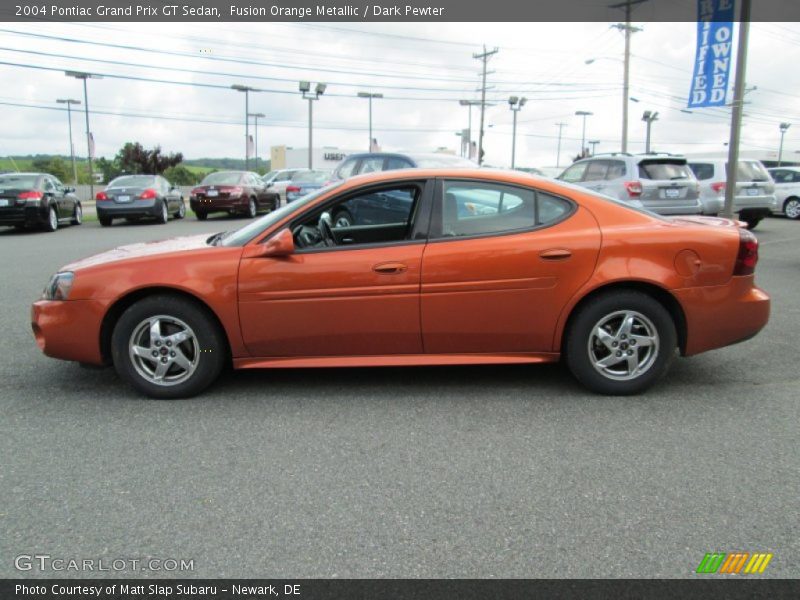 Fusion Orange Metallic / Dark Pewter 2004 Pontiac Grand Prix GT Sedan