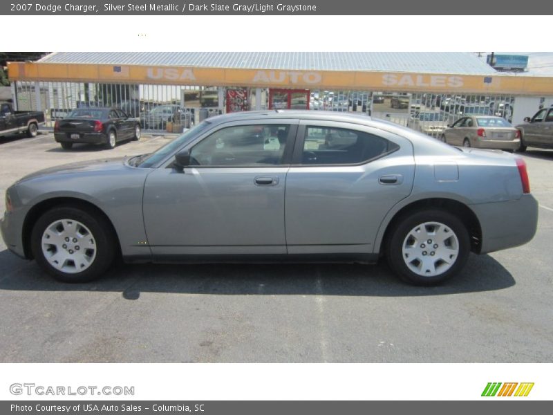Silver Steel Metallic / Dark Slate Gray/Light Graystone 2007 Dodge Charger