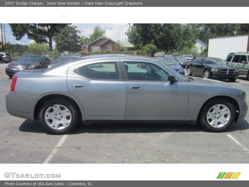 Silver Steel Metallic / Dark Slate Gray/Light Graystone 2007 Dodge Charger