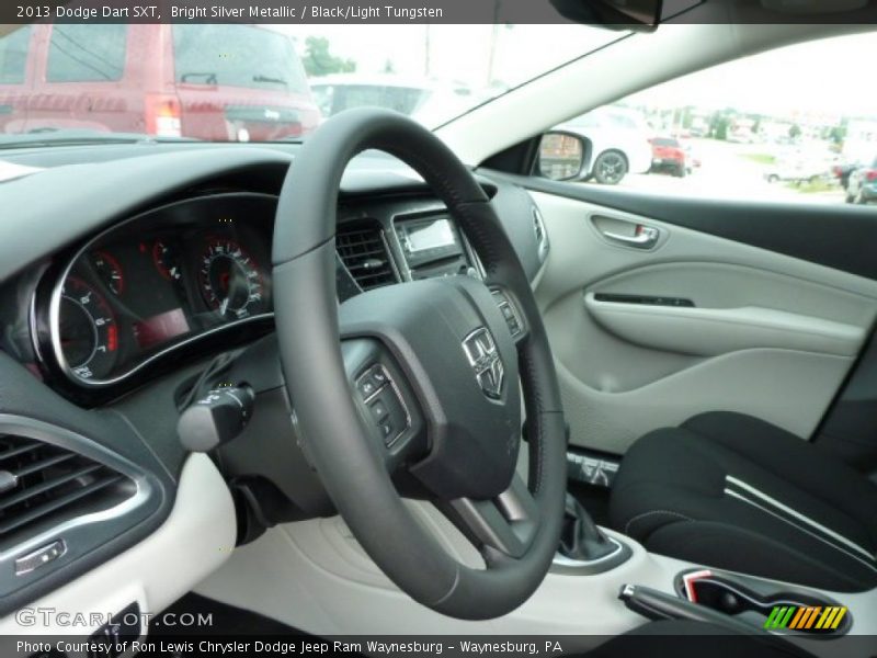 Bright Silver Metallic / Black/Light Tungsten 2013 Dodge Dart SXT