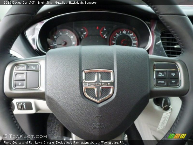 Bright Silver Metallic / Black/Light Tungsten 2013 Dodge Dart SXT