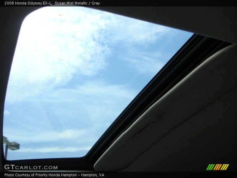 Ocean Mist Metallic / Gray 2008 Honda Odyssey EX-L
