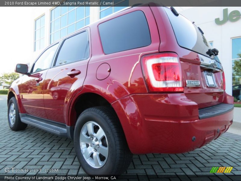 Sangria Red Metallic / Camel 2010 Ford Escape Limited 4WD