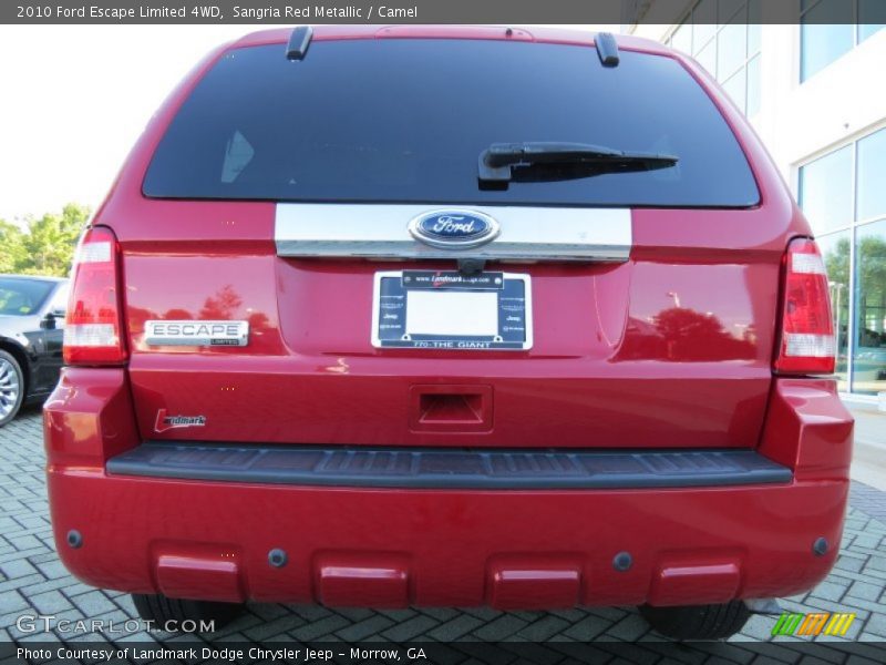 Sangria Red Metallic / Camel 2010 Ford Escape Limited 4WD
