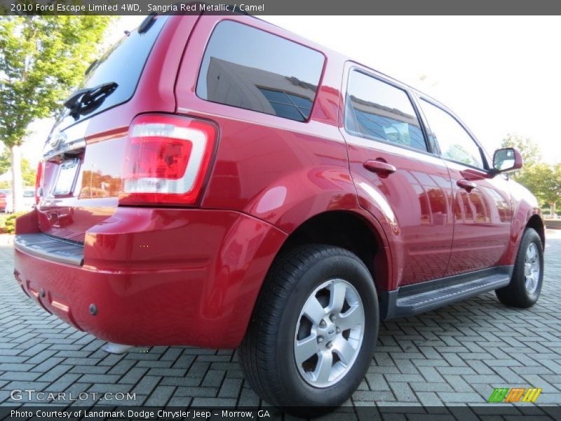 Sangria Red Metallic / Camel 2010 Ford Escape Limited 4WD