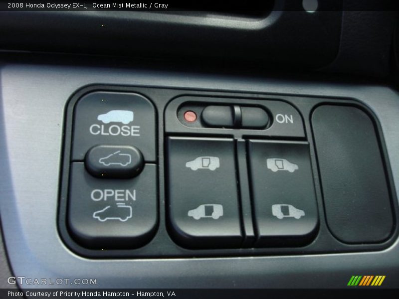 Ocean Mist Metallic / Gray 2008 Honda Odyssey EX-L