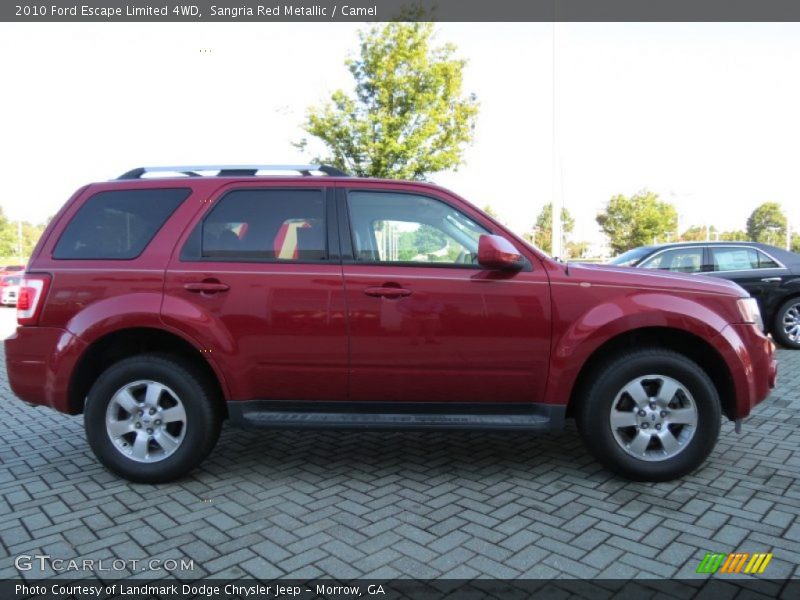 Sangria Red Metallic / Camel 2010 Ford Escape Limited 4WD