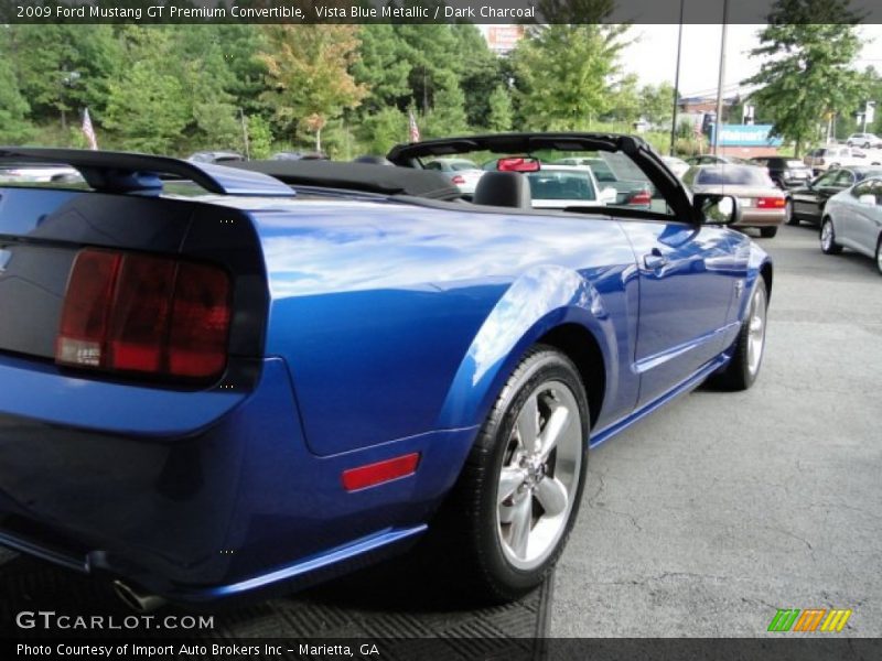 Vista Blue Metallic / Dark Charcoal 2009 Ford Mustang GT Premium Convertible