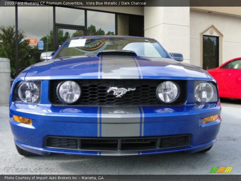 Vista Blue Metallic / Dark Charcoal 2009 Ford Mustang GT Premium Convertible