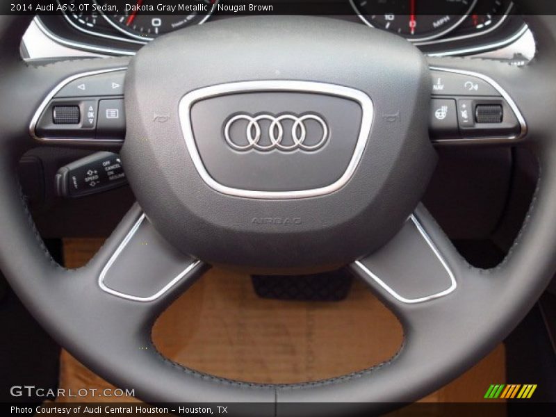 Dakota Gray Metallic / Nougat Brown 2014 Audi A6 2.0T Sedan