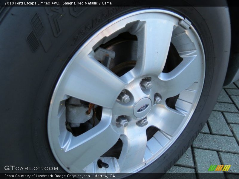 Sangria Red Metallic / Camel 2010 Ford Escape Limited 4WD