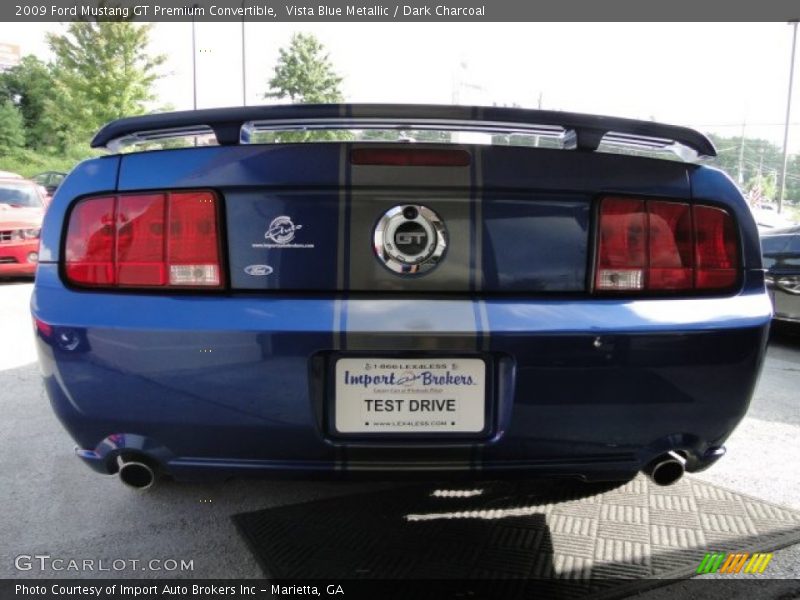 Vista Blue Metallic / Dark Charcoal 2009 Ford Mustang GT Premium Convertible