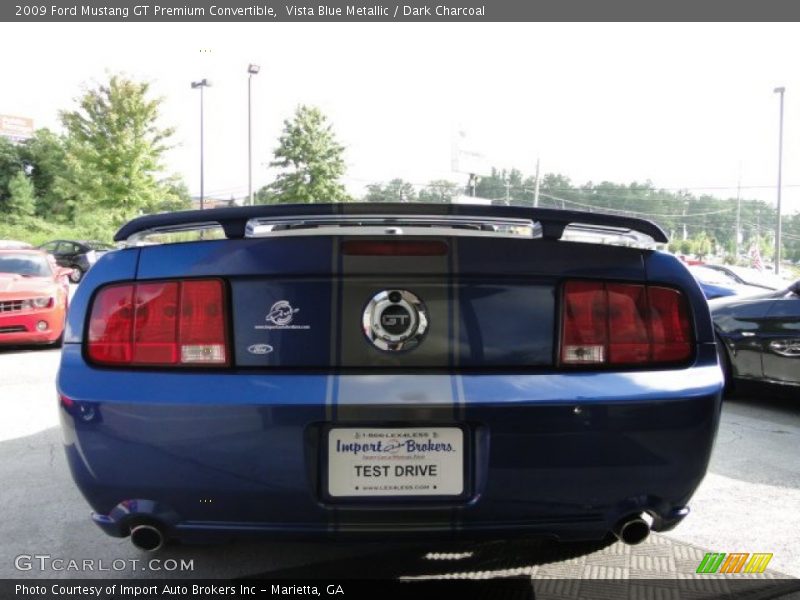 Vista Blue Metallic / Dark Charcoal 2009 Ford Mustang GT Premium Convertible