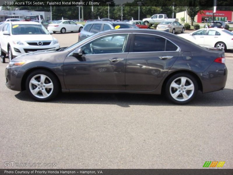 Polished Metal Metallic / Ebony 2010 Acura TSX Sedan