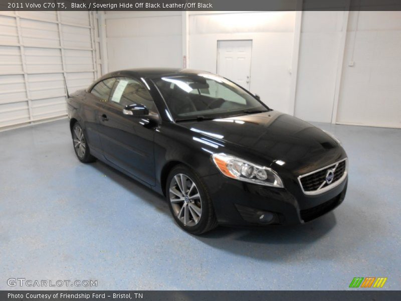 Black / Soverign Hide Off Black Leather/Off Black 2011 Volvo C70 T5