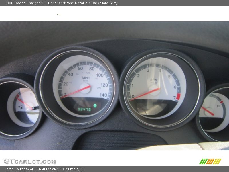 Light Sandstone Metallic / Dark Slate Gray 2008 Dodge Charger SE