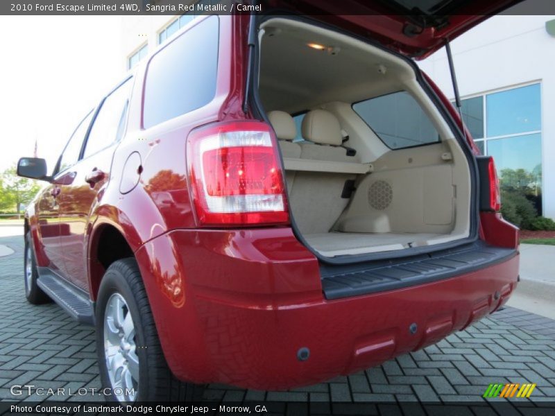 Sangria Red Metallic / Camel 2010 Ford Escape Limited 4WD