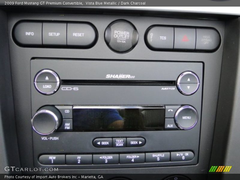 Controls of 2009 Mustang GT Premium Convertible
