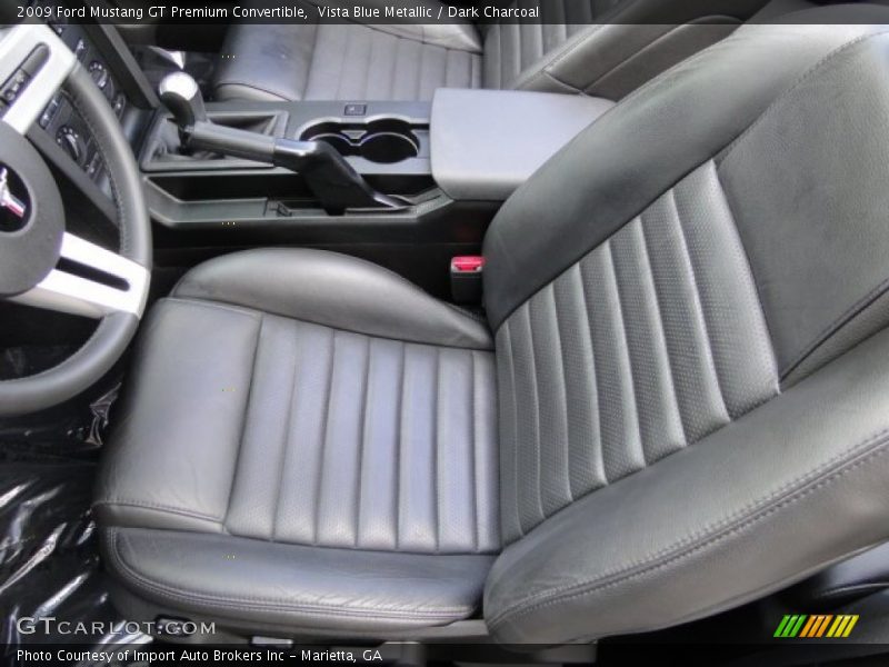 Vista Blue Metallic / Dark Charcoal 2009 Ford Mustang GT Premium Convertible