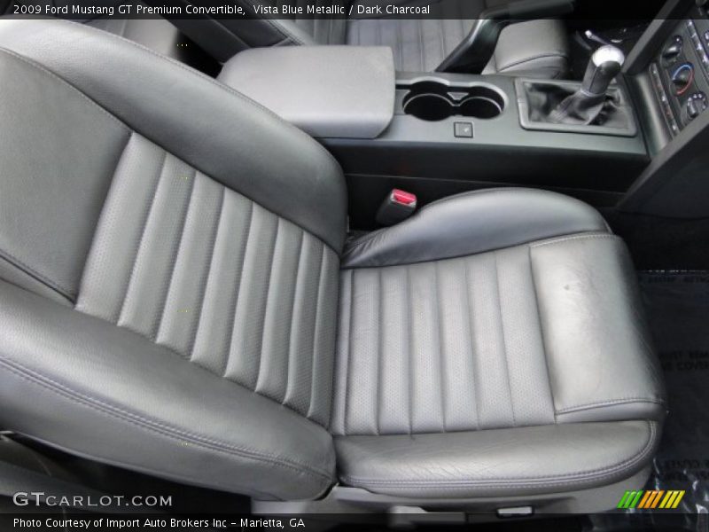 Vista Blue Metallic / Dark Charcoal 2009 Ford Mustang GT Premium Convertible