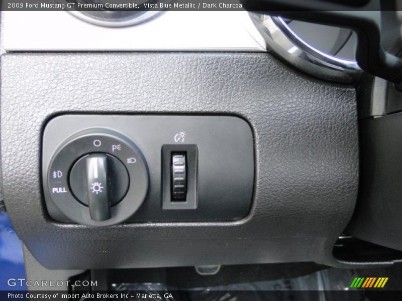 Vista Blue Metallic / Dark Charcoal 2009 Ford Mustang GT Premium Convertible