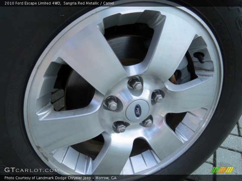 Sangria Red Metallic / Camel 2010 Ford Escape Limited 4WD