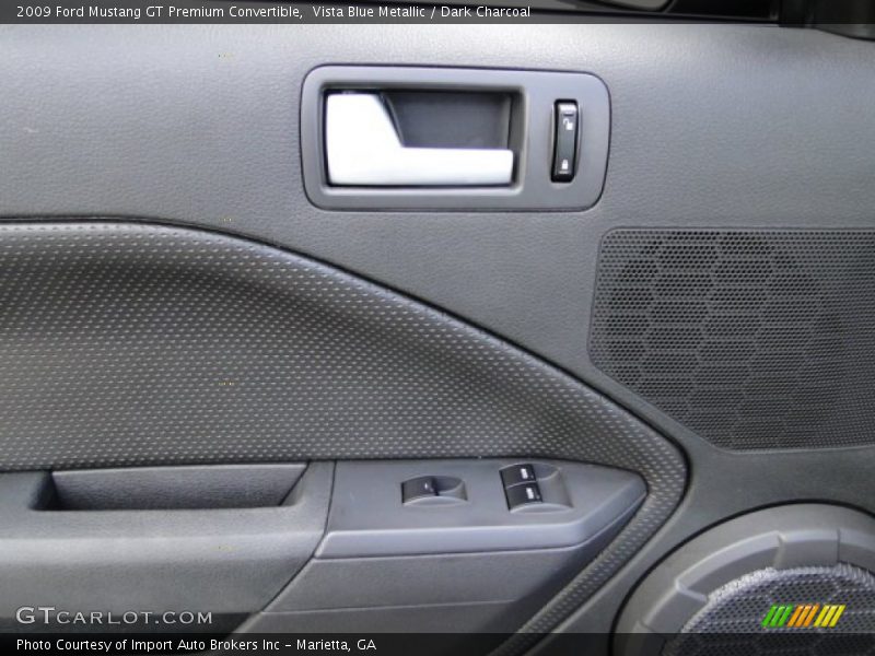 Vista Blue Metallic / Dark Charcoal 2009 Ford Mustang GT Premium Convertible