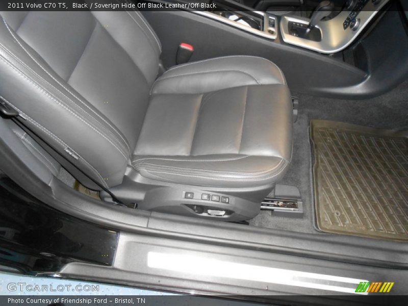 Black / Soverign Hide Off Black Leather/Off Black 2011 Volvo C70 T5