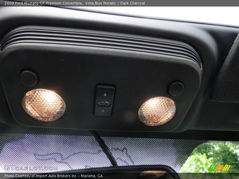 Vista Blue Metallic / Dark Charcoal 2009 Ford Mustang GT Premium Convertible