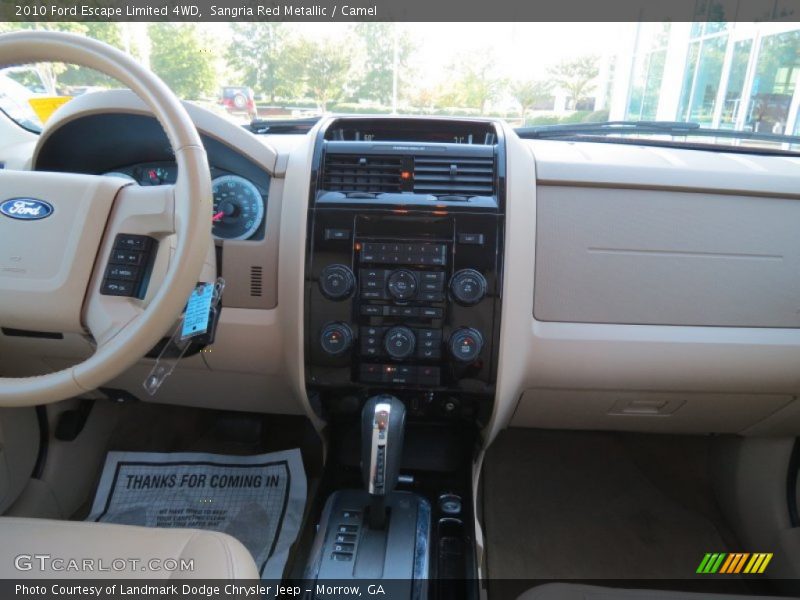 Sangria Red Metallic / Camel 2010 Ford Escape Limited 4WD