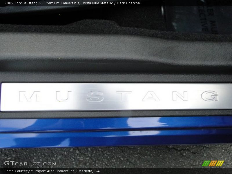 Vista Blue Metallic / Dark Charcoal 2009 Ford Mustang GT Premium Convertible