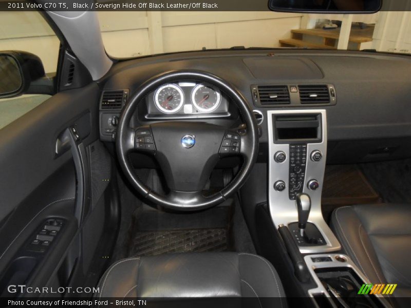 Black / Soverign Hide Off Black Leather/Off Black 2011 Volvo C70 T5