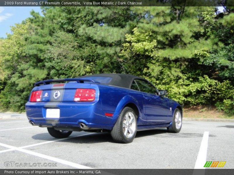 Vista Blue Metallic / Dark Charcoal 2009 Ford Mustang GT Premium Convertible