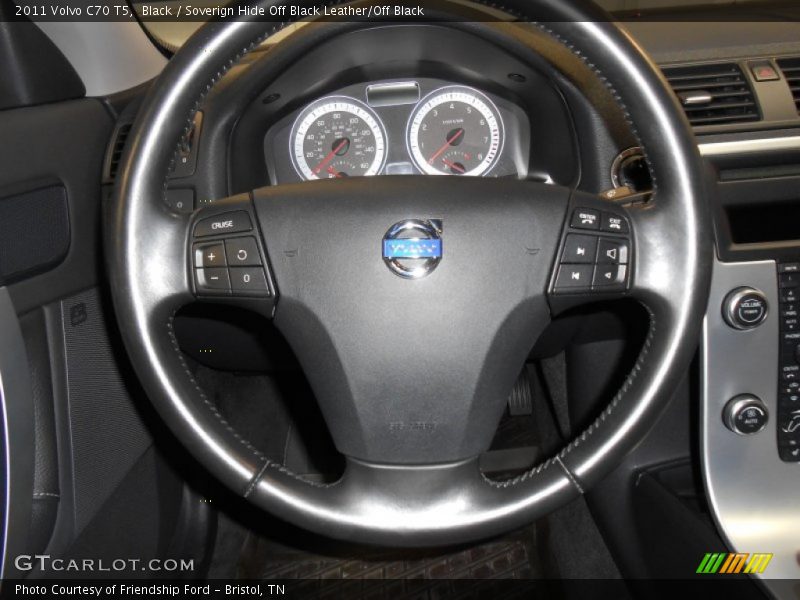 Black / Soverign Hide Off Black Leather/Off Black 2011 Volvo C70 T5