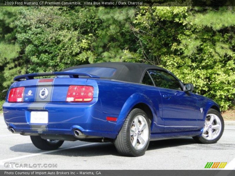 Vista Blue Metallic / Dark Charcoal 2009 Ford Mustang GT Premium Convertible