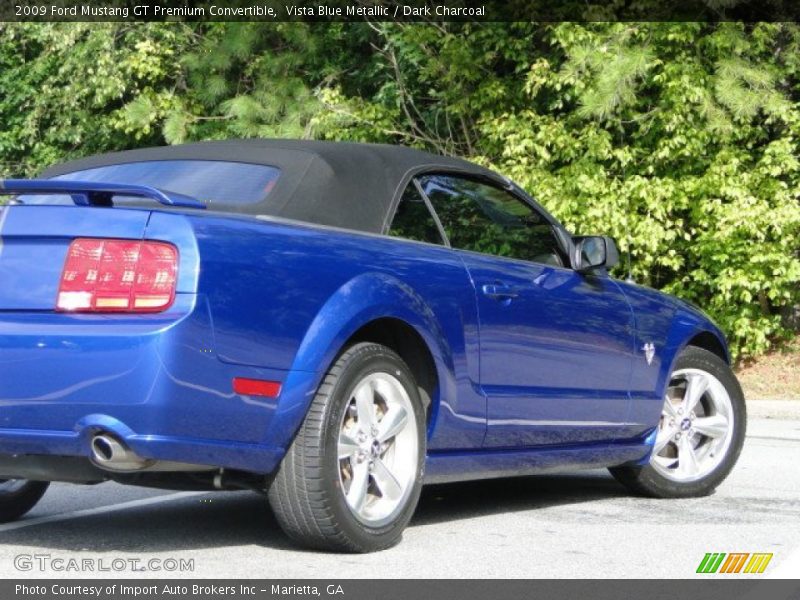 Vista Blue Metallic / Dark Charcoal 2009 Ford Mustang GT Premium Convertible