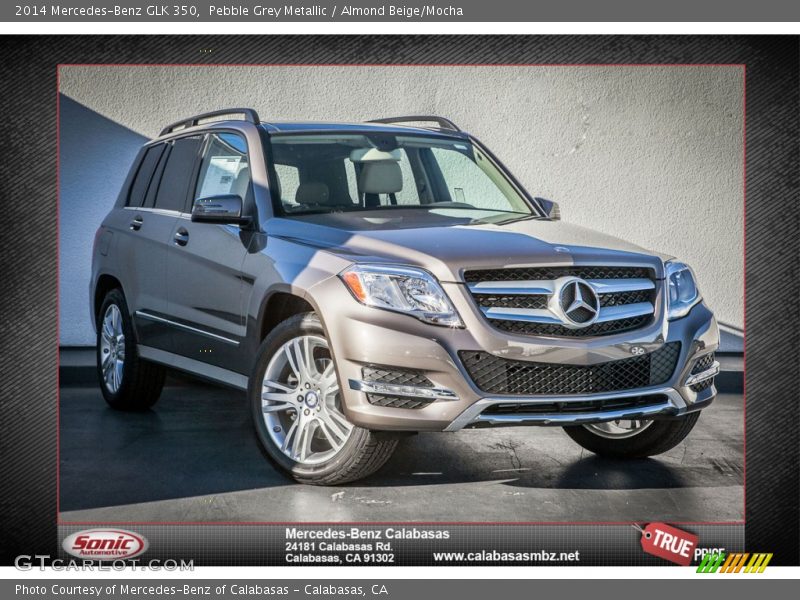 Pebble Grey Metallic / Almond Beige/Mocha 2014 Mercedes-Benz GLK 350