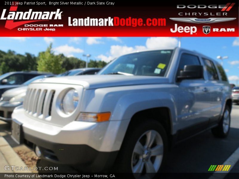 Bright Silver Metallic / Dark Slate Gray 2011 Jeep Patriot Sport