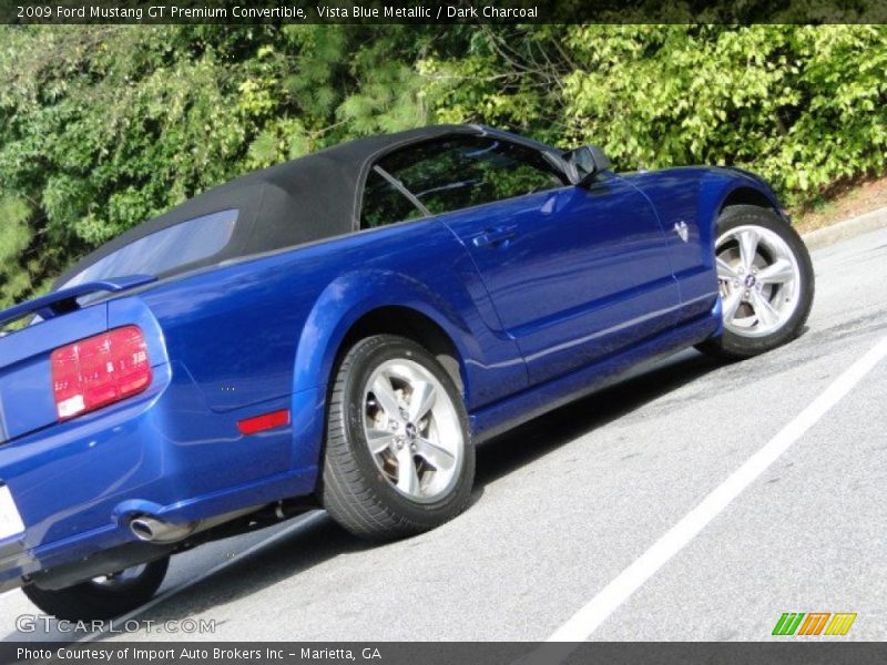 Vista Blue Metallic / Dark Charcoal 2009 Ford Mustang GT Premium Convertible