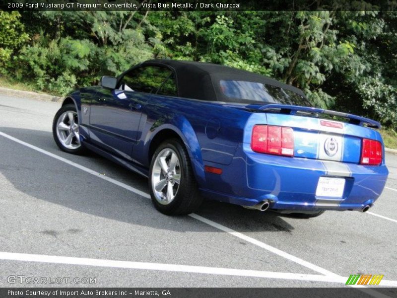 Vista Blue Metallic / Dark Charcoal 2009 Ford Mustang GT Premium Convertible