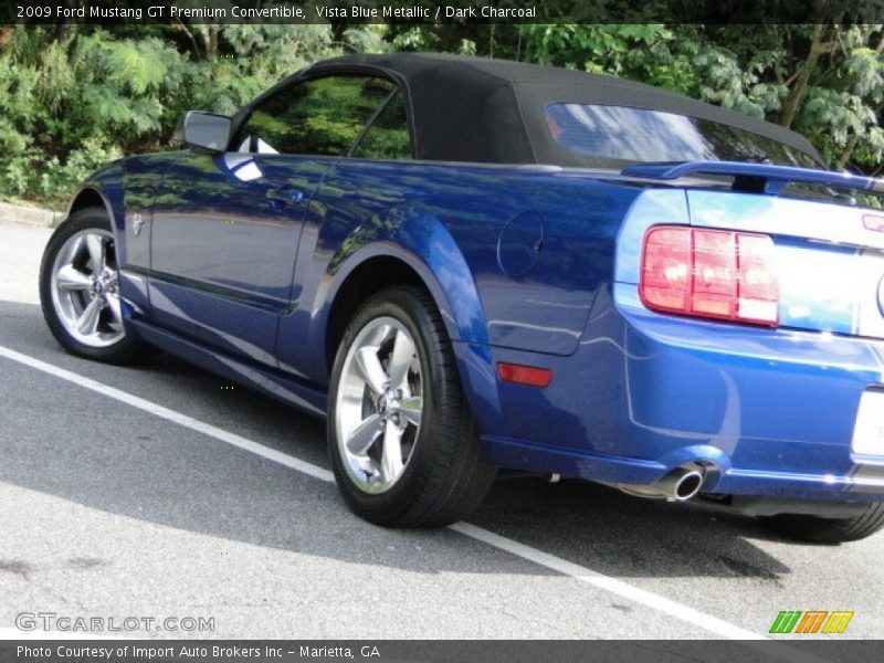 Vista Blue Metallic / Dark Charcoal 2009 Ford Mustang GT Premium Convertible