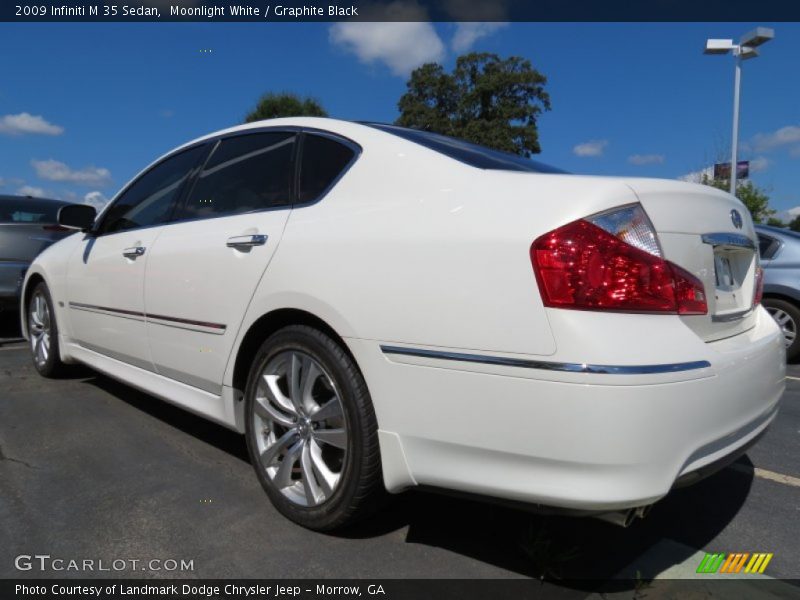 Moonlight White / Graphite Black 2009 Infiniti M 35 Sedan