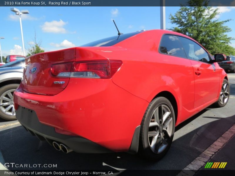 Racing Red / Black Sport 2010 Kia Forte Koup SX