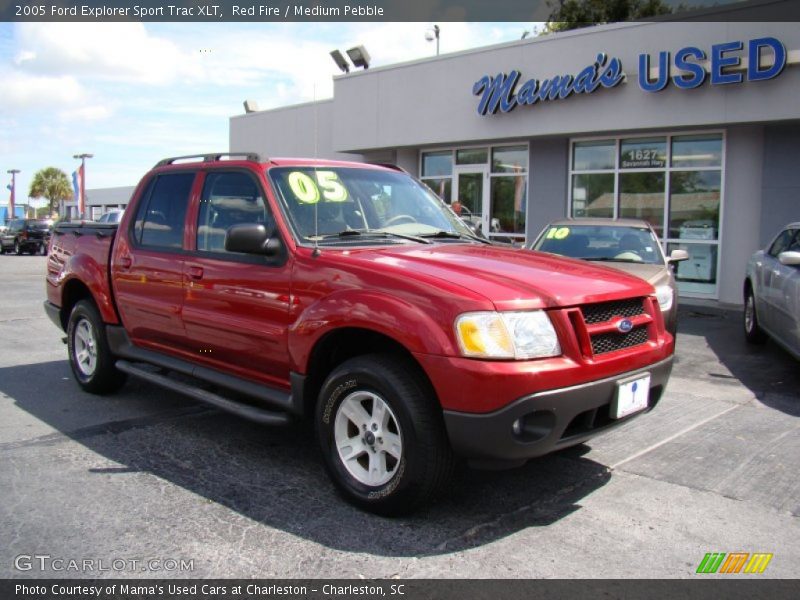 Red Fire / Medium Pebble 2005 Ford Explorer Sport Trac XLT